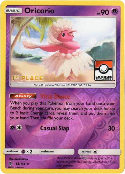 Oricorio - 55/145 (League Challenge) [1st Place]