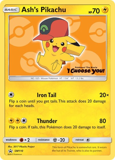 Ash's Pikachu - SM110