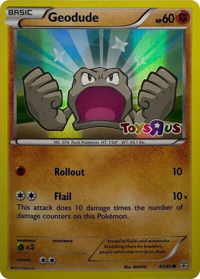 Geodude - 43/83 (Toys R Us Promo)