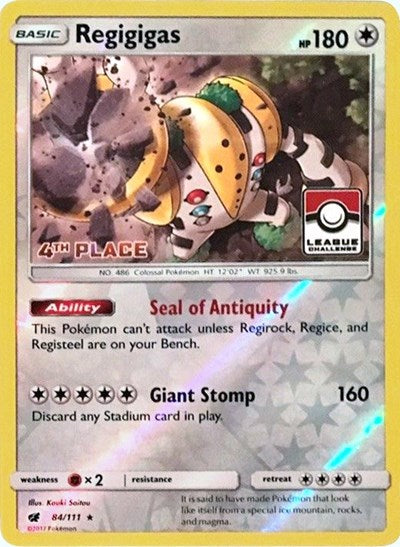 Regigigas - 84/111 (League Challenge) [4th Place]