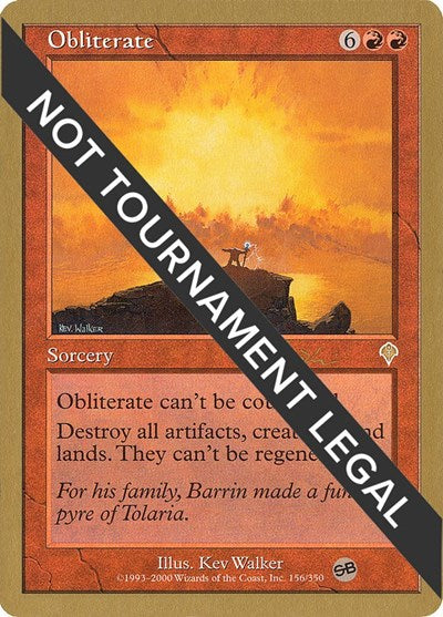 Obliterate - 2001 Jan Tomcani (INV) (SB)