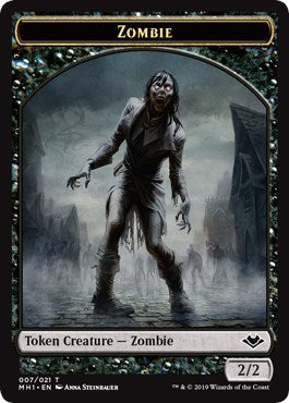 Zombie // Emblem - Serra the Benevolent Double-Sided Token