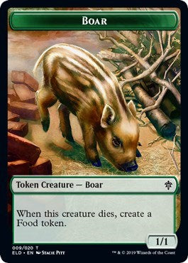 Boar // Food (017) Double-Sided Token