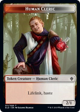 Human Cleric // Food (017) Double-Sided Token