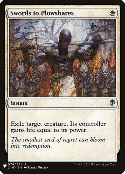Swords to Plowshares (C16)