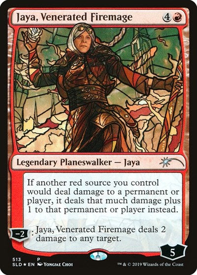 Jaya, Venerated Firemage (Stained Glass)