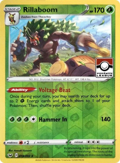 Rillaboom - 014/202 (Pokemon League)