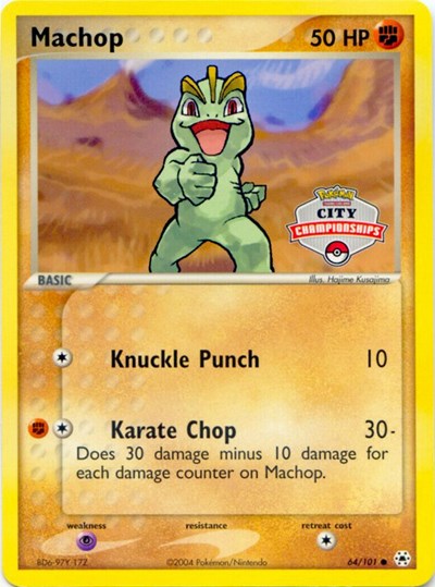 Machop - 64/100 (City Championships)