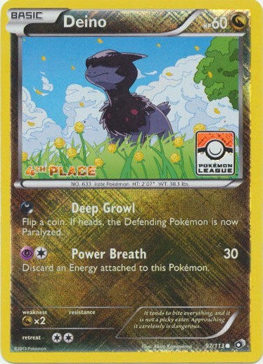 Deino - 97/113 (Pokemon League) [4th Place]