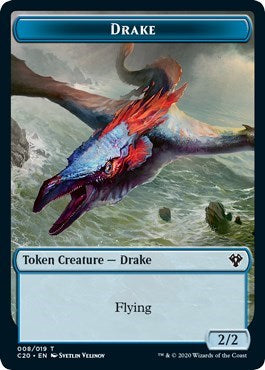 Drake // Goblin Warrior Double-Sided Token