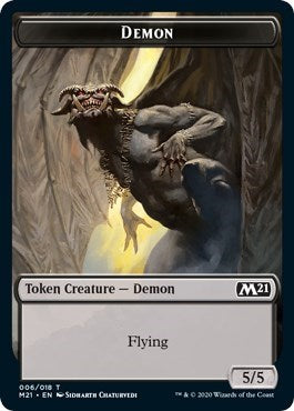 Demon // Dog Double-Sided Token