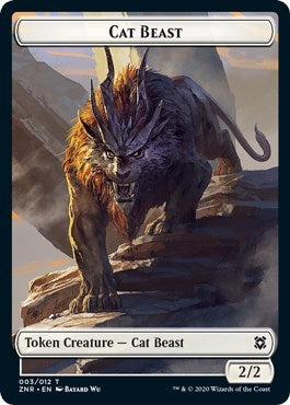 Cat Beast // Insect Double-Sided Token