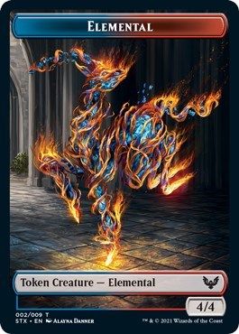 Elemental (2) // Emblem - Lukka, Wayward Bonder Double-sided Token (8)