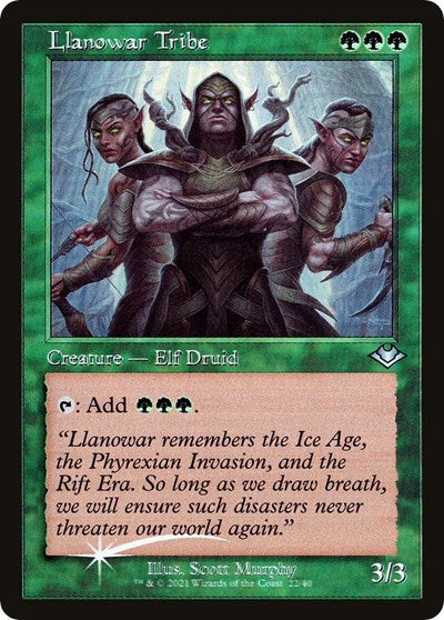 Llanowar Tribe (Retro Frame)