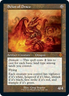 Scion of Draco (Retro Frame) (Foil Etched)
