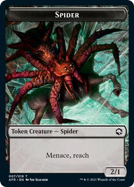 Spider // Zombie Double-Sided Token