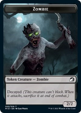Zombie (005) // Elemental Double-Sided Token