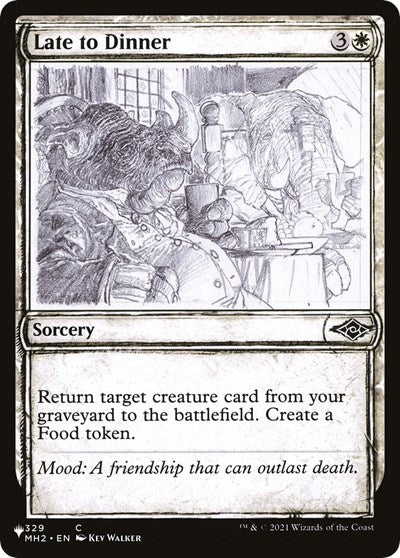 Late to Dinner (Showcase)