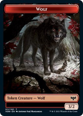 Wolf (011) // Human (010) Double-Sided Token