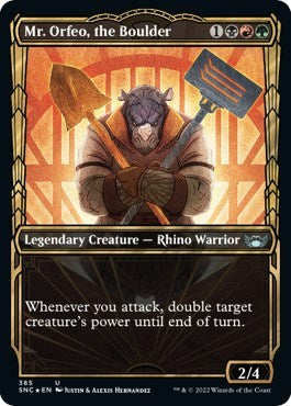 Mr. Orfeo, the Boulder (Gilded Foil)
