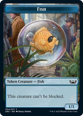 Fish // Dog Double-Sided Token