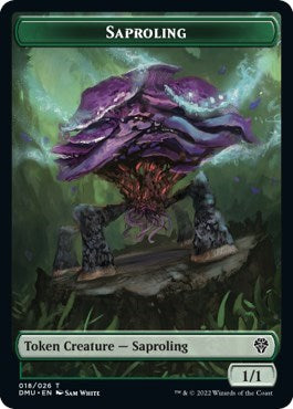Saproling // Powerstone Double-Sided Token