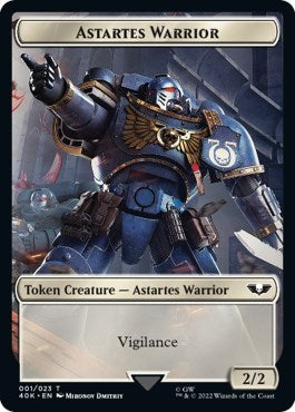 Astartes Warrior (001) // Robot Double-Sided Token (Surge Foil)