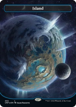 Island (492) (Borderless) (Galaxy Foil)