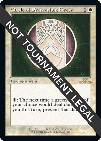 Circle of Protection: Green (Retro Frame)