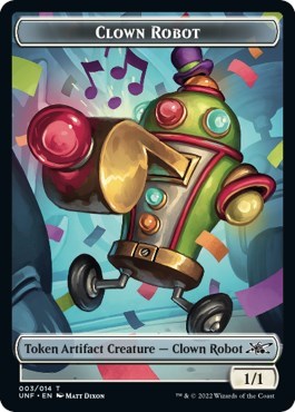 Clown Robot (003) // Treasure (013) Double-sided Token