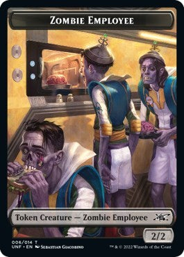 Zombie Employee // Food (010) Double-sided Token