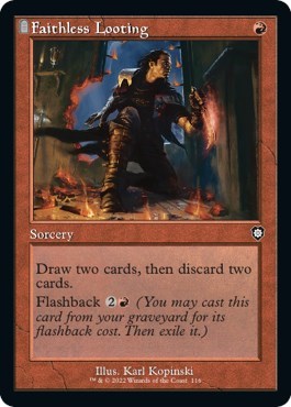Faithless Looting (Retro Frame)