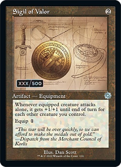 Sigil of Valor (Schematic) (Serial Numbered)