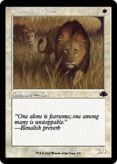 Savannah Lions (Retro Frame)
