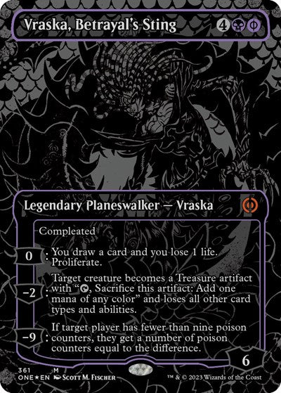 Vraska, Betrayal's Sting (Oil Slick Raised Foil)