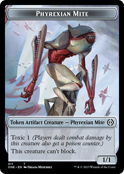 Phyrexian Mite (011) // Cat Double-sided Token