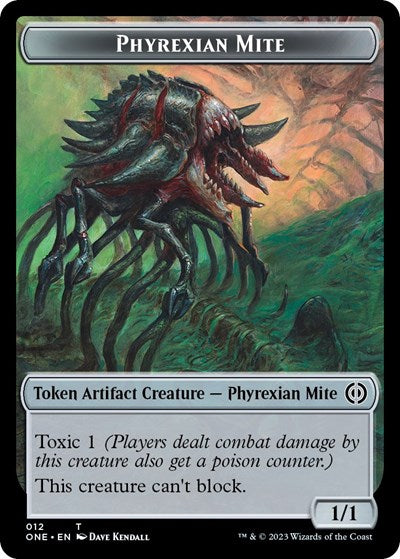 Phyrexian Mite (012) // Cat Double-Sided Token