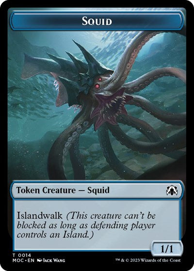 Squid // Human Double-sided Token