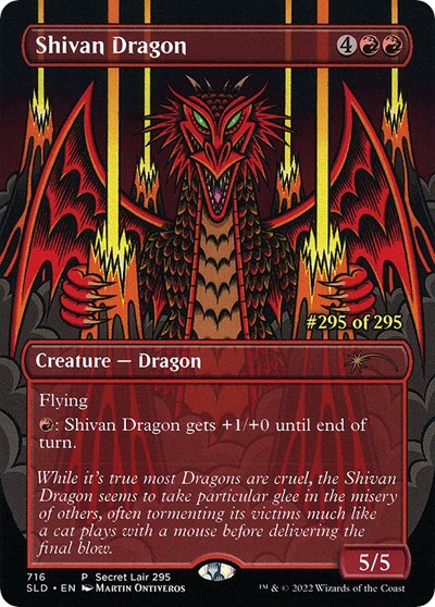 Shivan Dragon (Serial Numbered)