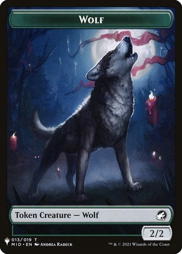 Wolf // Soldier Double-Sided Token