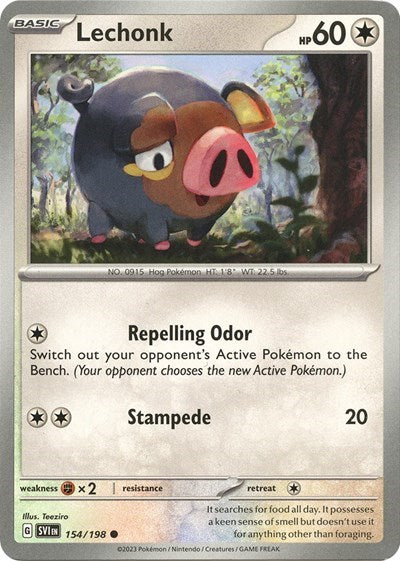 Lechonk - 154/198 (Holo)