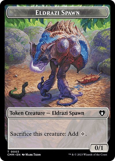 Eldrazi Spawn // Elf Druid Double-Sided Token