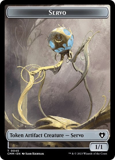 Servo // Phyrexian Myr Double-Sided Token