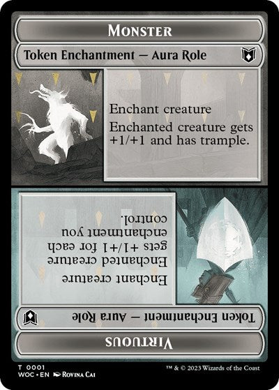 Monster Role / Virtuous Role // Royal Role / Virtuous Role Double-Sided Token