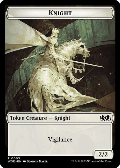 Knight // Food (0013) Double-Sided Token