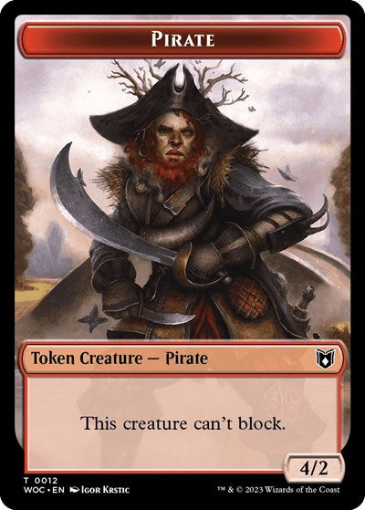 Pirate // Human Double-Sided Token