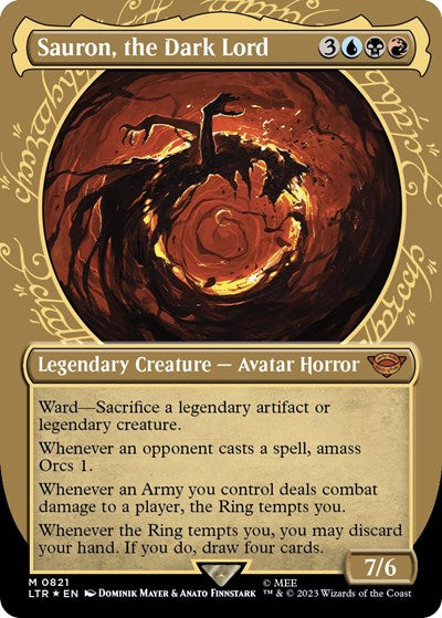 Sauron, the Dark Lord (Showcase) (Surge Foil)