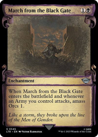 March from the Black Gate (Showcase Scrolls)