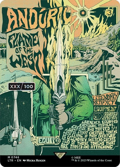 Anduril, Flame of the West (Borderless Poster) (Serial Numbered)