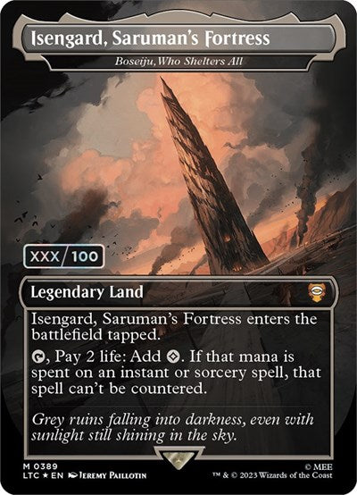 Isengard, Saruman's Fortress - Boseiju, Who Shelters All (Serial Numbered)